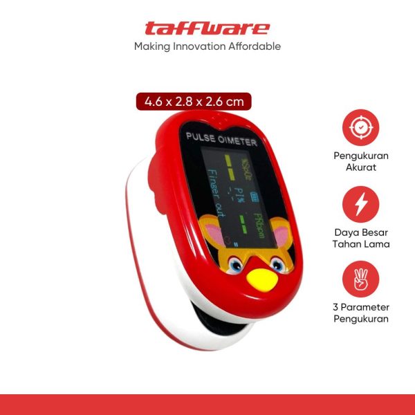 ginee_20251105173229209_1353923674.jpg TaffOmicron Fingertip Pulse Oximeter Alat Ukur Saturasi Oksigen Darah - A6