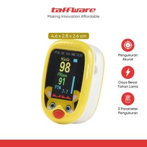 ginee_20251105173229334_9723343335.jpg TaffOmicron Fingertip Pulse Oximeter Alat Ukur Saturasi Oksigen Darah - A6