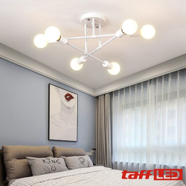 TaffLED Fitting Lampu Plafon LED Minimalis Ceiling 6 Head E27 220V - X099