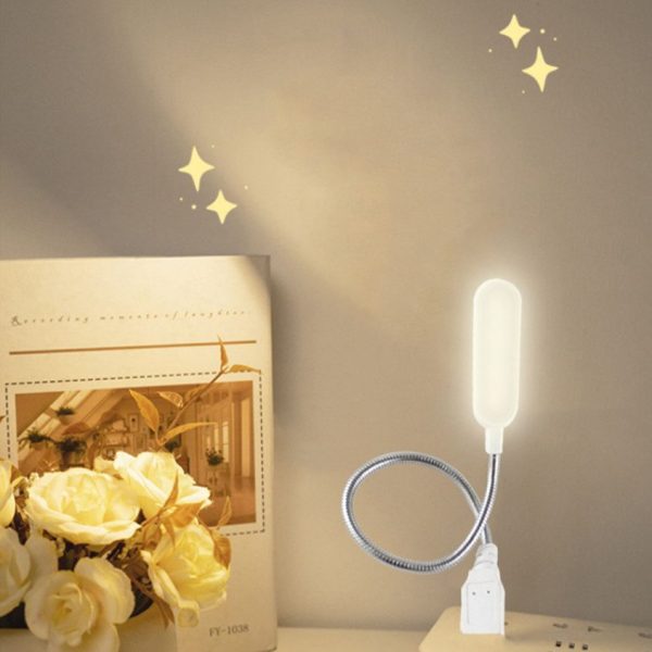 TaffLED Lampu Baca Mini LED Reading Lamp Flexible USB Plug 5V 1W - FM105