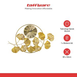 ginee_20251105173614839_3051398495.jpg TaffHOME Jam Dinding Elegan European Style Iron Silent Movement 83cm - 2281