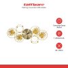 TaffHOME Jam Dinding Elegan European Style Iron Silent Movement 60cm - 29208J