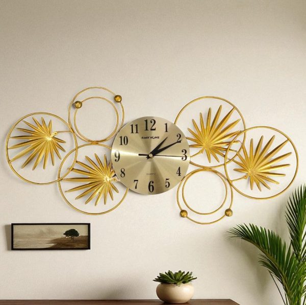 TaffHOME Jam Dinding Elegan European Style Iron Silent Movement 60cm - 29208J