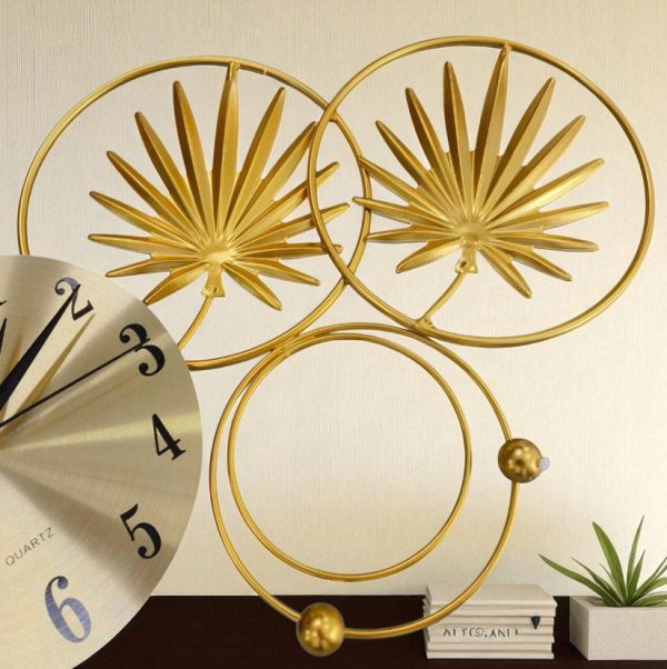 TaffHOME Jam Dinding Elegan European Style Iron Silent Movement 60cm - 29208J