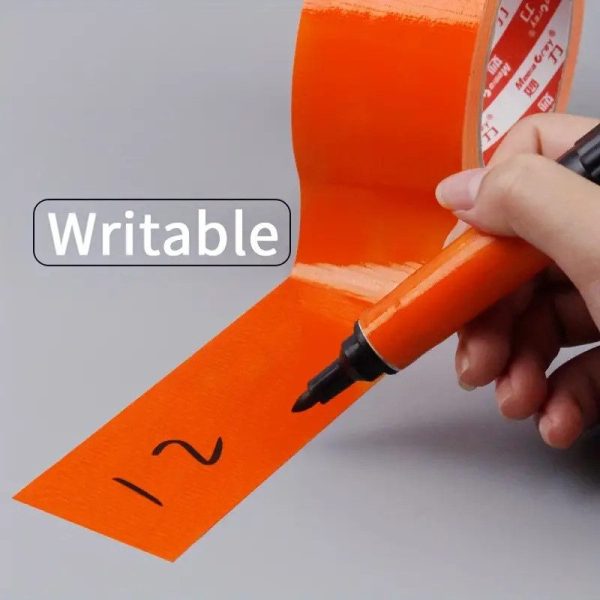 TaffPACK Lakban Kain Karpet Multifungsi Adhesive Cloth Tape Writable - 23OU - Black