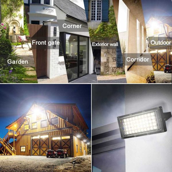 TaffLED Lampu Sorot LED Outdoor Floodlight Waterproof Cool White 50W - A8
