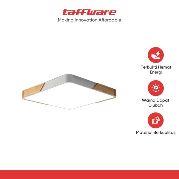 ginee_20251105180609290_4282626225.jpg TaffLED Lampu Plafon LED Ceiling 24W 30x5cm Dimmable 3in1 Color - QSX-23