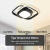 TaffLED Lampu LED Plafon Dimmable Ceiling Light Square 3 Color 40W - Z318