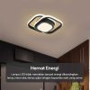 TaffLED Lampu LED Plafon Dimmable Ceiling Light Square 3 Color 40W - Z318