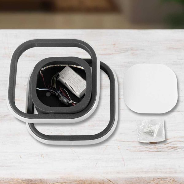 TaffLED Lampu LED Plafon Dimmable Ceiling Light Square 3 Color 40W - Z318