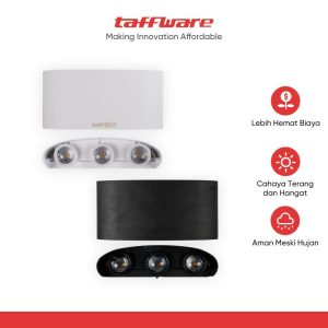 ginee_20251105180823291_9098647569.jpg TaffLED Lampu Dinding LED Indoor Plastic Body 6 LED Warm White 6W - 6T