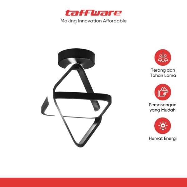 ginee_20251105180918814_0225818463.jpg TaffLED Lampu Plafon LED Minimalis Nordic Style 3 Color 18-40W - E-090