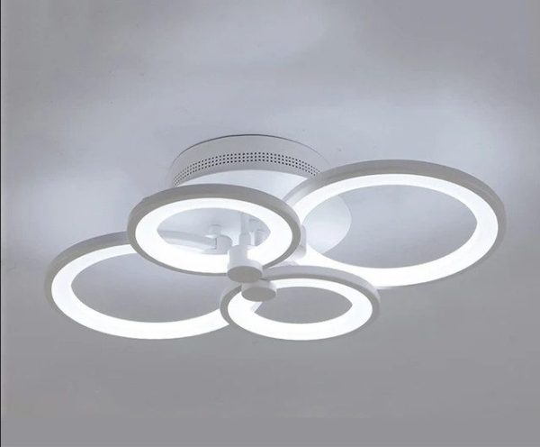 TaffLED Lampu LED Plafon Ceiling Dimmable 40W 4 Ring 3in1 Color - 0528