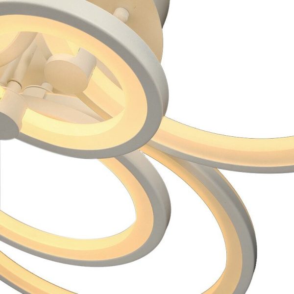 TaffLED Lampu LED Plafon Ceiling Dimmable 40W 4 Ring 3in1 Color - 0528