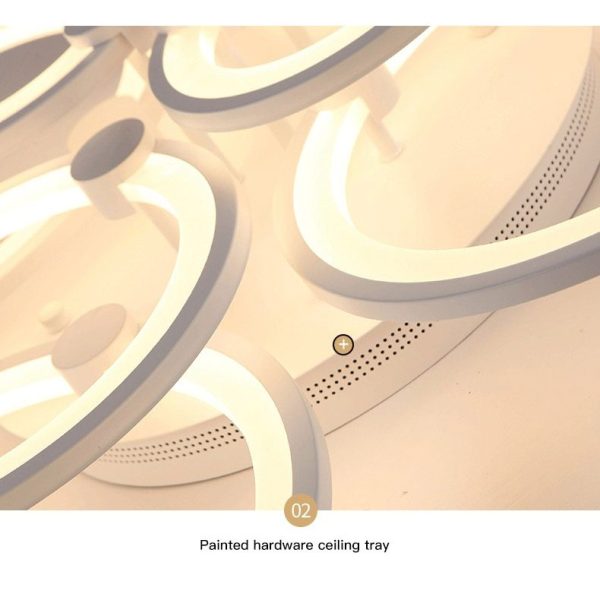 TaffLED Lampu LED Plafon Ceiling Dimmable 40W 4 Ring 3in1 Color - 0528