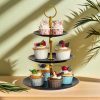 TaffHOME Rak Kue Susun 3 Tingkat Detachable Plate Cake Stand Display - YGN-3