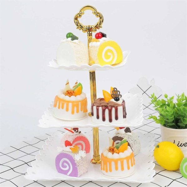 ginee_20251117180205002_1391424128.jpg TaffHOME Rak Kue Susun 3 Tingkat Detachable Plate Cake Stand Display - MG-3