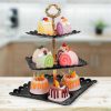 ginee_20251117180205208_4724757438.jpg TaffHOME Rak Kue Susun 3 Tingkat Detachable Plate Cake Stand Display - MG-3