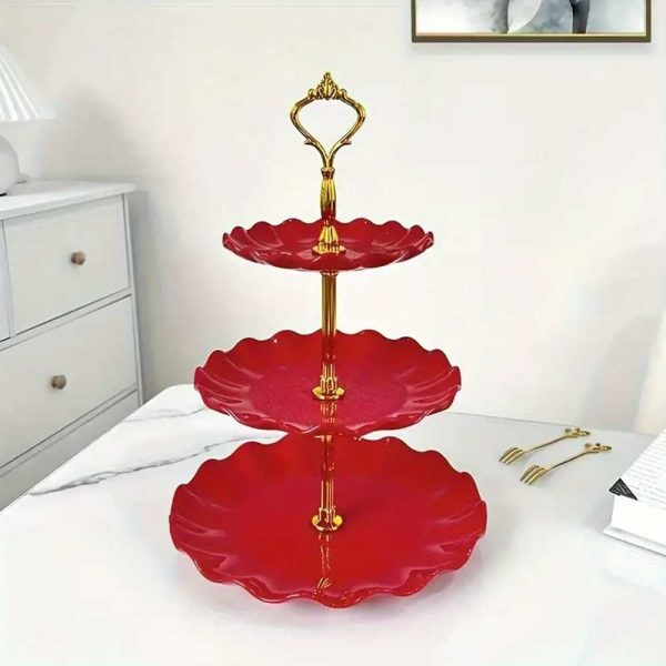 ginee_20251117180303891_2147858353.jpg TaffHOME Rak Kue Susun 3 Tingkat Detachable Plate Cake Stand Display - MB-3