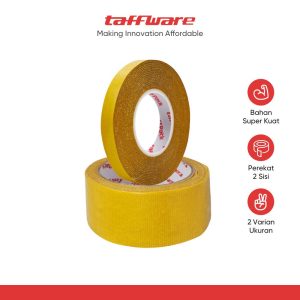 ginee_20251117180336990_2866891231.jpg TaffPACK Lakban Dua Sisi Super Strong Grid Fiber Double Sided Tape 10M - DA30
