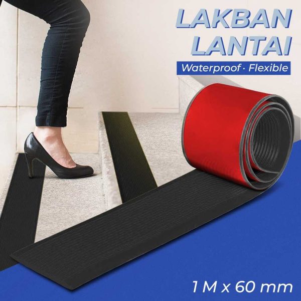 TaffPACK Lakban Lantai Tangga Anti Slip Tape Waterproof Flexible - WD1