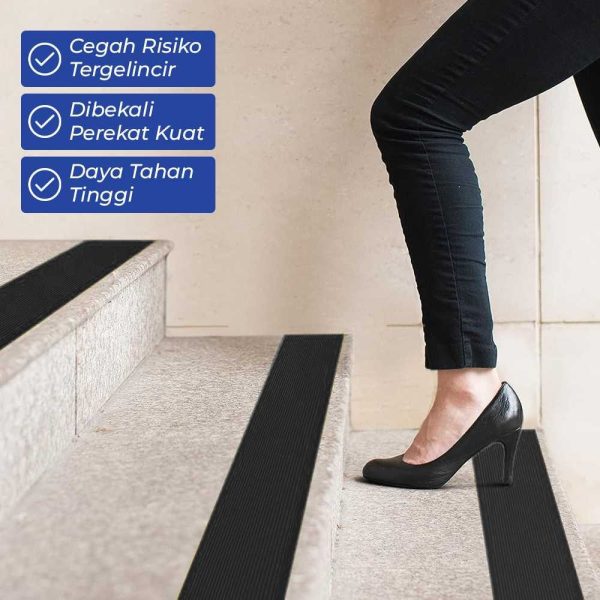 TaffPACK Lakban Lantai Tangga Anti Slip Tape Waterproof Flexible - WD1