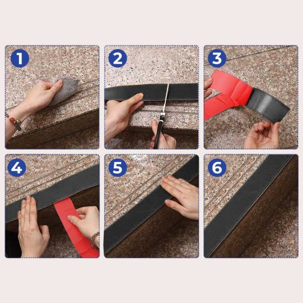 TaffPACK Lakban Lantai Tangga Anti Slip Tape Waterproof Flexible - WD1