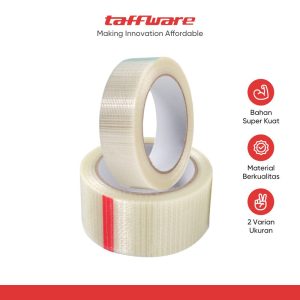ginee_20251117180437670_3231506865.jpg TaffPACK Lakban Super Strong Fiber 0.14mm Tape Grid 25M - B089