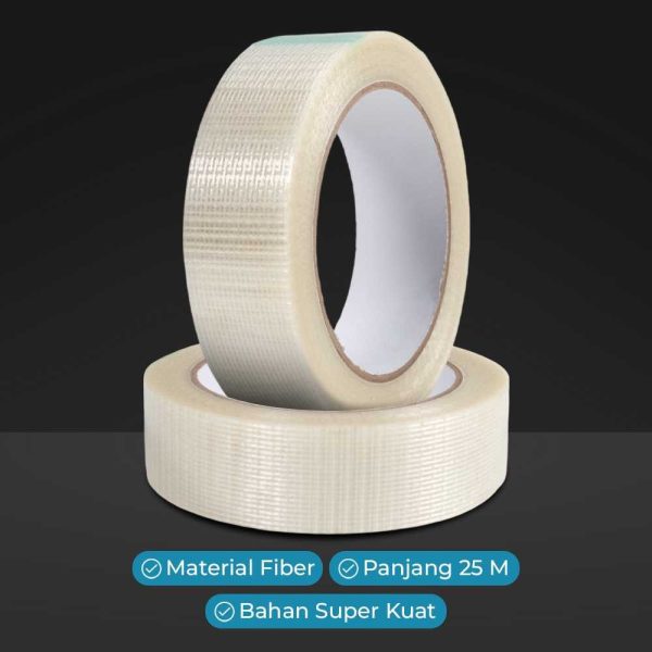 ginee_20251117180437827_5201487721.jpg TaffPACK Lakban Super Strong Fiber 0.14mm Tape Grid 25M - B089