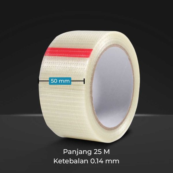 ginee_20251117180437897_7311493706.jpg TaffPACK Lakban Super Strong Fiber 0.14mm Tape Grid 25M - B089