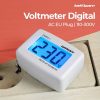 Taffware Alat Pengukur Listrik Voltmeter Digital AC EU Plug 110-300V - DM55-1