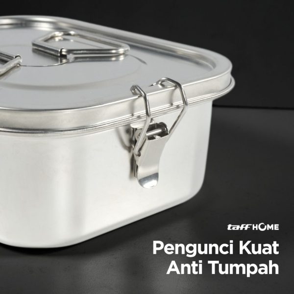 ginee_20251117180843092_3746108598.jpg TaffHOME Kotak Makan Lunch Box Stainless Steel 304 2L - HS233