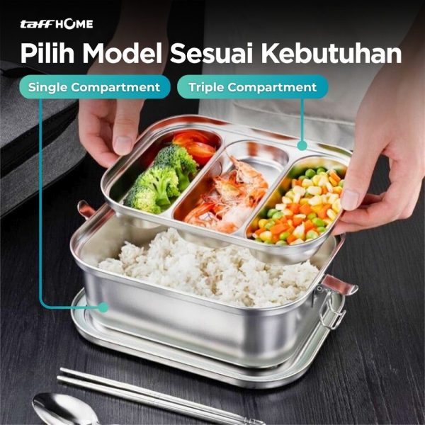ginee_20251117180843231_1318082522.jpg TaffHOME Kotak Makan Lunch Box Stainless Steel 304 2L - HS233