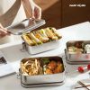 TaffHOME Kotak Makan Lunch Box Stainless Steel Single Layer 550ml - UP55