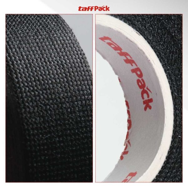 TaffPACK Lakban Kain Pembungkus Kabel Tape Heat-resistant 15M 15mm - TF12
