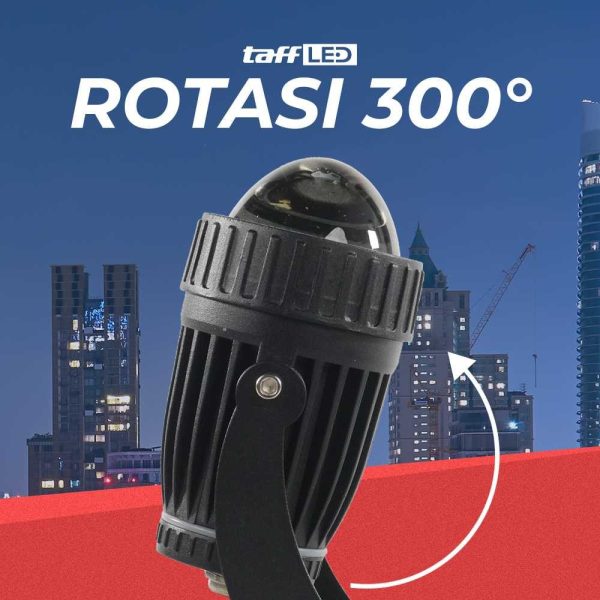 TaffLED Lampu Sorot LED Outdoor Spotlight Beam Waterproof Warm White - YY3