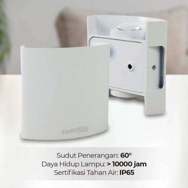 ginee_20251117182736941_7997741141.jpg TaffLED Lampu Dinding Hias Outdoor Aluminium 2W 2 LED Warm White - RL-B15-2