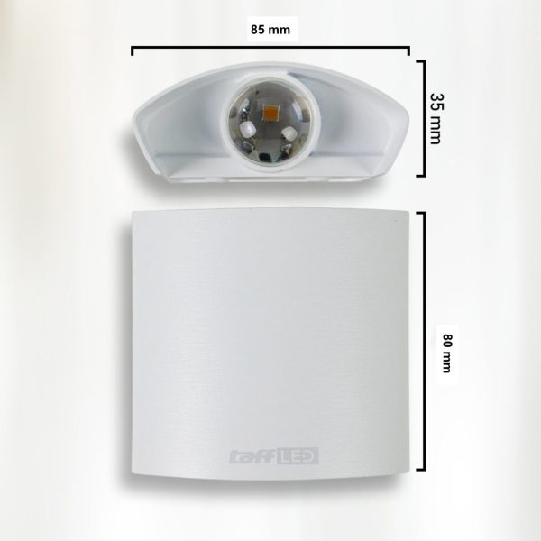 ginee_20251117182737075_5170056028.jpg TaffLED Lampu Dinding Hias Outdoor Aluminium 2W 2 LED Warm White - RL-B15-2