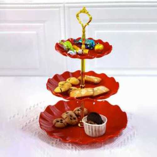 moonbiffy-rak-kue-susun-3-tingkat-detachable-plate-cake-stand-display-mb-3 TaffHOME Rak Kue Susun 3 Tingkat Detachable Plate Cake Stand Display - MB-3