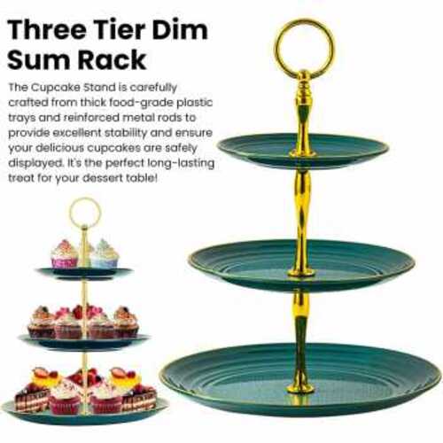 yleegowin-rak-kue-susun-3-tingkat-detachable-plate-cake-stand-display-ygn-3 (1) TaffHOME Rak Kue Susun 3 Tingkat Detachable Plate Cake Stand Display - YGN-3