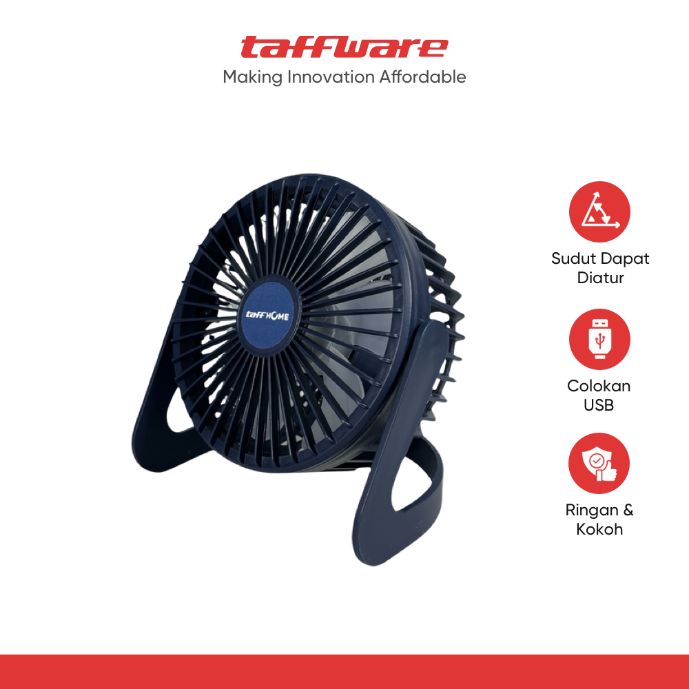 TaffHOME Kipas Angin Meja Portable Desk Fan USB 5 Inch 2.5W - YZ-007