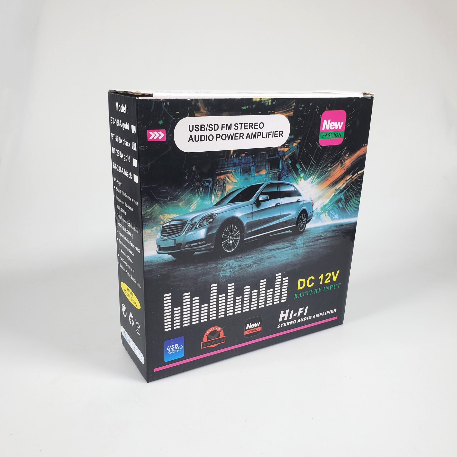 TaffSTUDIO Audio Amplifier Bluetooth HiFi DSP Mic Input 2 Channel - BT-198A