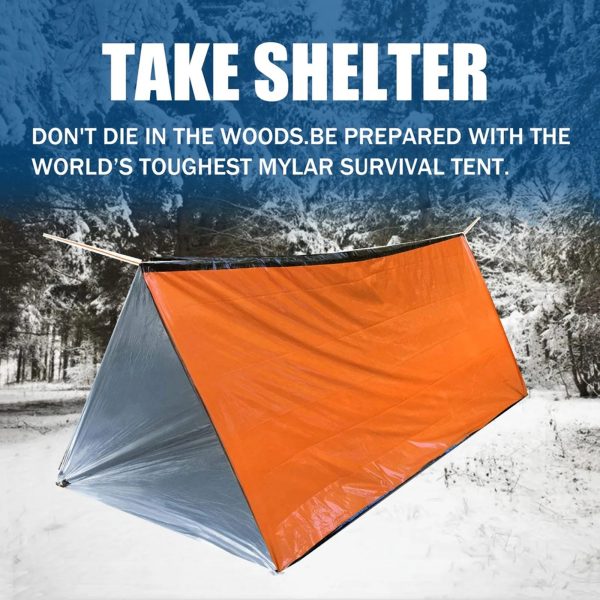 ginee_20251201113811266_6515114832.jpg TaffSPORT Tenda Emergency Shelter Camping Thermal Tube Tent 150x240cm - RM15