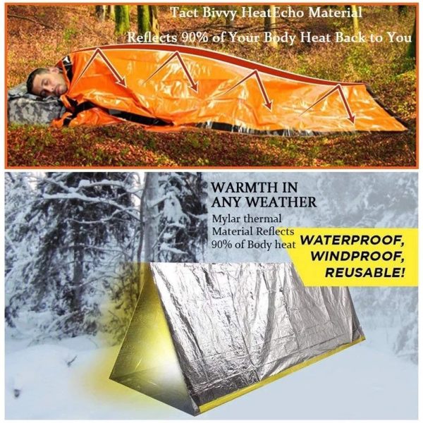 ginee_20251201113811362_5410595508.jpg TaffSPORT Tenda Emergency Shelter Camping Thermal Tube Tent 150x240cm - RM15