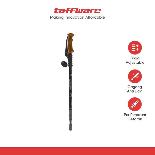 ginee_20251201113858944_3903977572.jpg TaffSPORT Tongkat Hiking Telescopic Trekking Pole Antishock 135cm - 7075