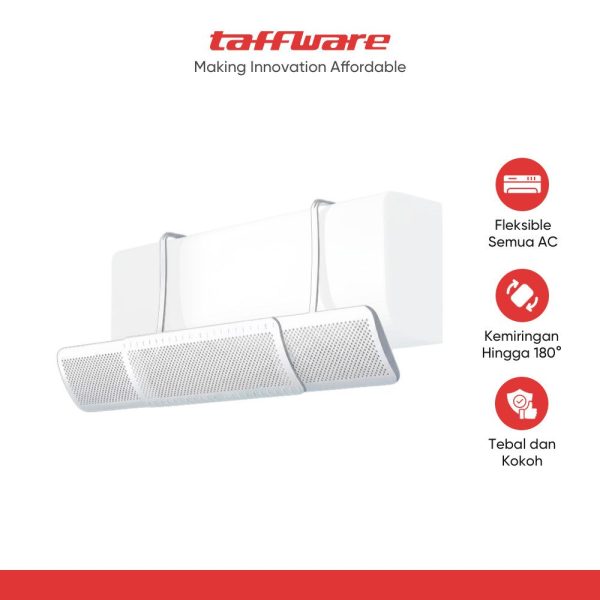 TaffHOME Cover Angin AC Retractable Three Board Windshield Deflector - HZ74