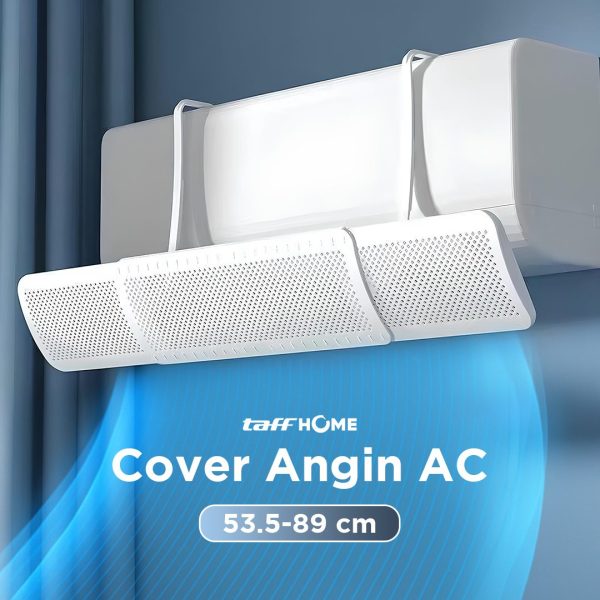 TaffHOME Cover Angin AC Retractable Three Board Windshield Deflector - HZ74