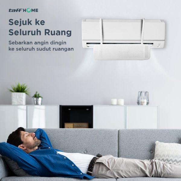 TaffHOME Cover Angin AC Retractable Three Board Windshield Deflector - HZ74