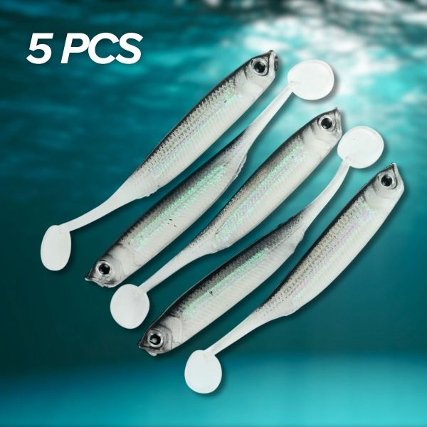 ginee_20251201121018590_4014052359.jpg TaffSPORT Umpan Pancing Ikan Rainbow Soft Lure Bait 7cm 5 PCS - TY-BA58