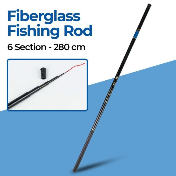 ginee_20251201121116769_2838122452-1.jpg TaffSPORT Tongkat Pancing Fiberglass Fishing Rod 280cm 6 Section